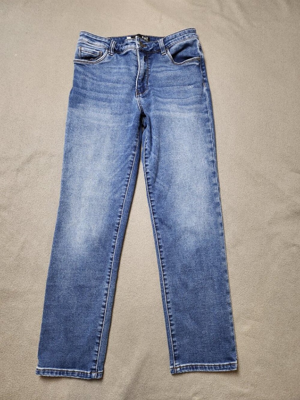 KUT from the Kloth Reese High Rise Fab Ab Ankle Straight Leg Jeans Medium 6L